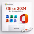 Microsoft Office 2024 Pro Plus Windows 10 & 11 USB Drive - Lifetime 2 User PC